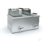 Φριτέζα Διπλή ΤX10 (2x10Lt-12Lt) 380V με Βρύση