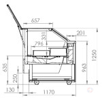 Βιτρίνες παγωτού – ζαχαροπλαστικής σειράς 120 - Image 3