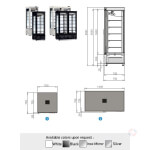 Inox ντουλάπια 4 πλευρές γυαλί ύψος 210cm - Image 3