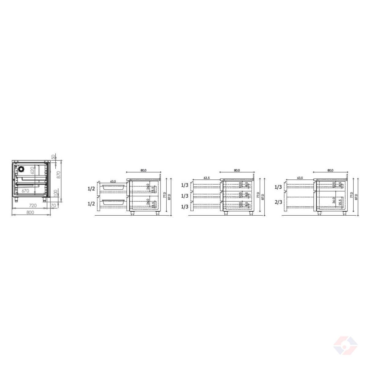 Ψυκτικοί Πάγκοι Σειράς 80 (40 X 60) - Image 3