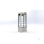 Inox ντουλάπια 4 πλευρές γυαλί ύψος 210cm