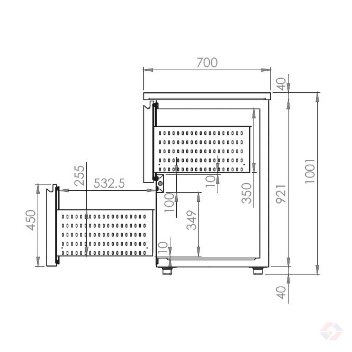 Ψυκτικοί Πάγκοι Ψύξης Μπουκαλιών Ύψος 100Cm - Image 3