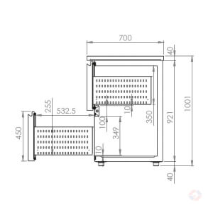 Bottles Dimensions100 At Ψυκτικοί Πάγκοι Ψύξης Μπουκαλιών Ύψος 100Cm