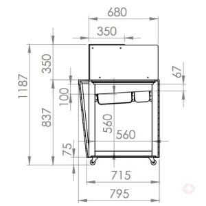 Ice Dis Dimen At Στατική Βιτρίνα Παγωτού