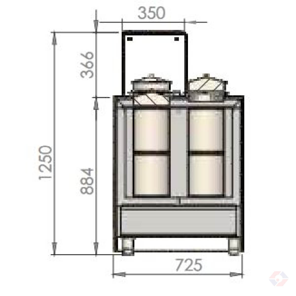 Βιτρίνες Παγωτού Σειράς Pozzetti - Image 3