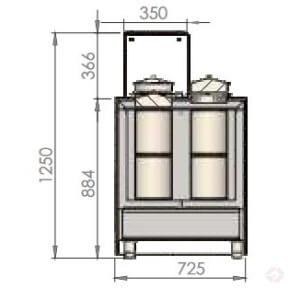 Pozz Dimen At Βιτρίνες Παγωτού Σειράς Pozzetti