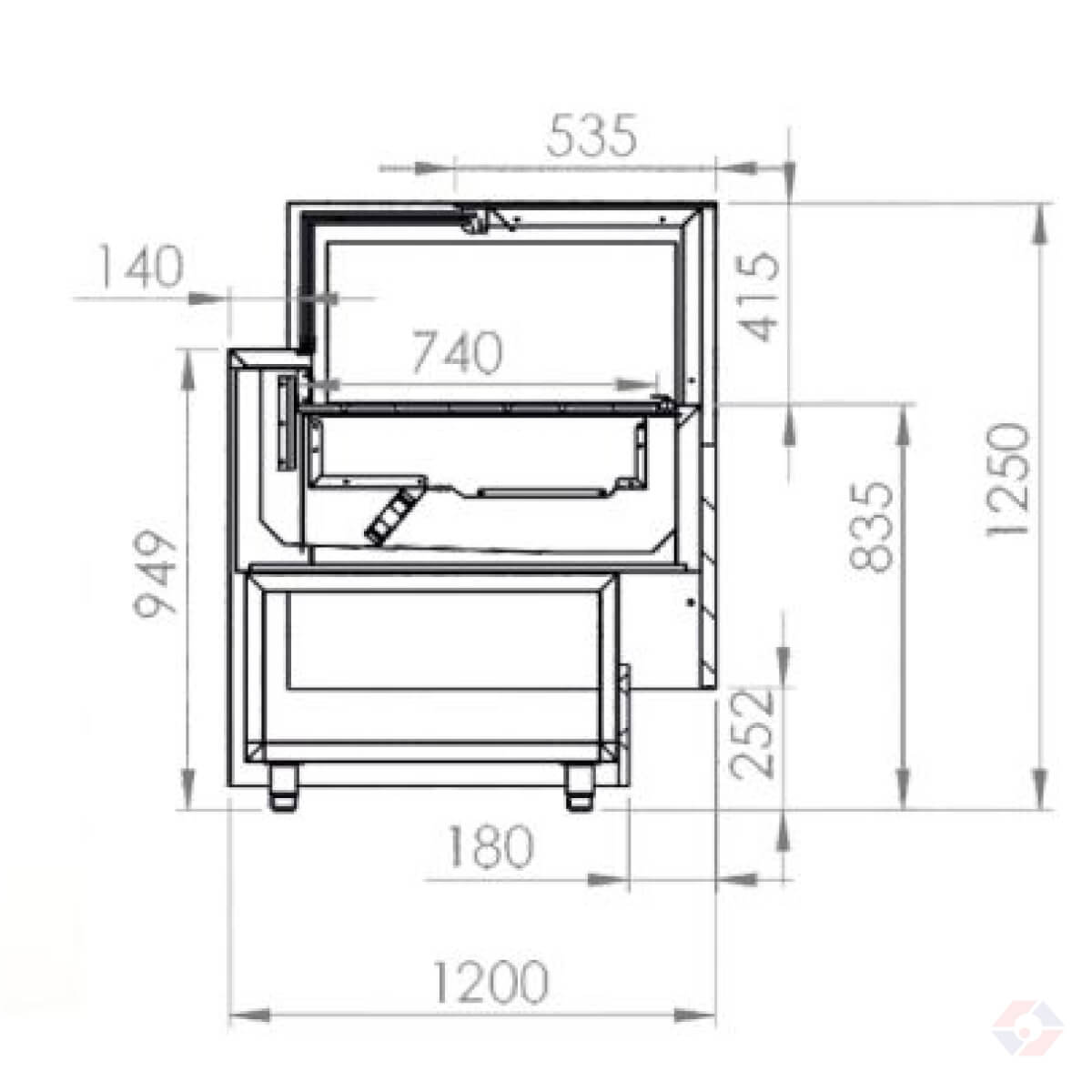 Βιτρίνα Quadrata Σειράς Super Market - Image 3
