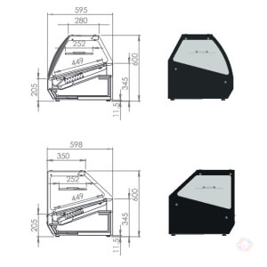 Table Displays At Βιτρίνες Ζεστής Κουζίνας